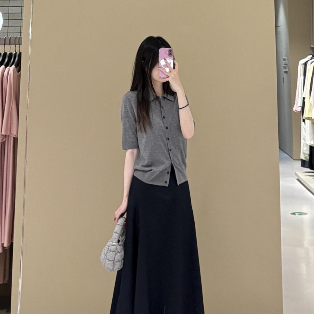 Slim Knitted Thin Top T-shirt