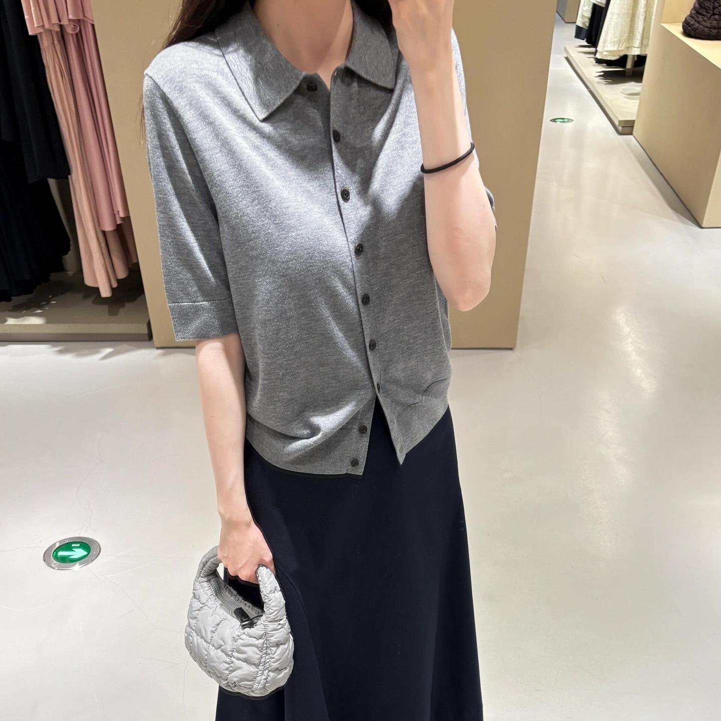 Slim Knitted Thin Top T-shirt